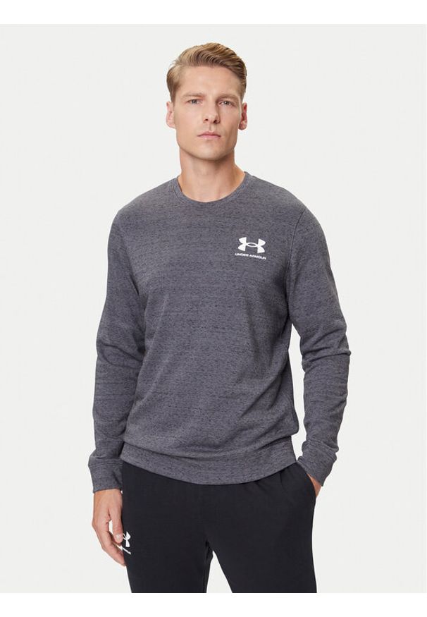 Under Armour Bluza Ua Rival Terry 1370404 Szary Relaxed Fit. Kolor: szary. Materiał: bawełna