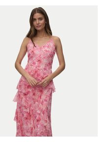 Vero Moda Sukienka wieczorowa Smilla 10346307 Różowy Regular Fit. Kolor: różowy. Materiał: syntetyk. Styl: wizytowy #2