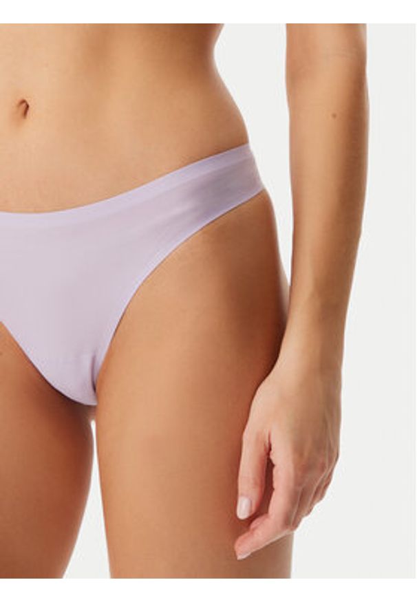 Chantelle Stringi Soft Stretch C11GG0 Fioletowy. Kolor: fioletowy. Materiał: syntetyk