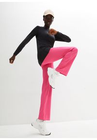 bonprix - Długi T-shirt sportowy, szybkoschnący. Kolor: czarny. Materiał: materiał. Długość: długie. Styl: sportowy #2