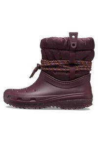 Crocs Śniegowce Crocs Classic Neo Puff Luxe Boot W 207312 Bordowy. Kolor: czerwony #5