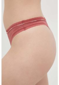 Calvin Klein Underwear stringi kolor różowy. Kolor: różowy #3