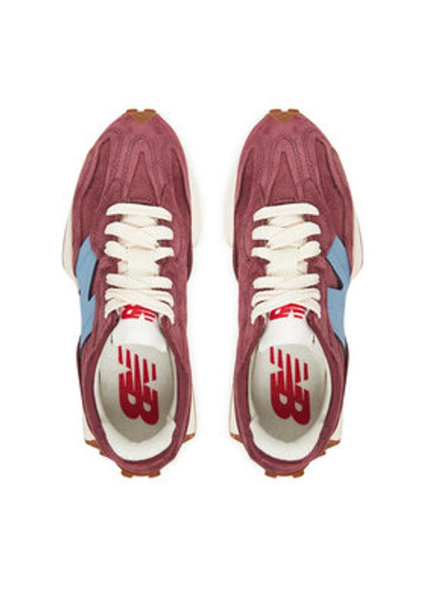 New Balance Sneakersy U327WSA Bordowy. Kolor: czerwony. Materiał: skóra