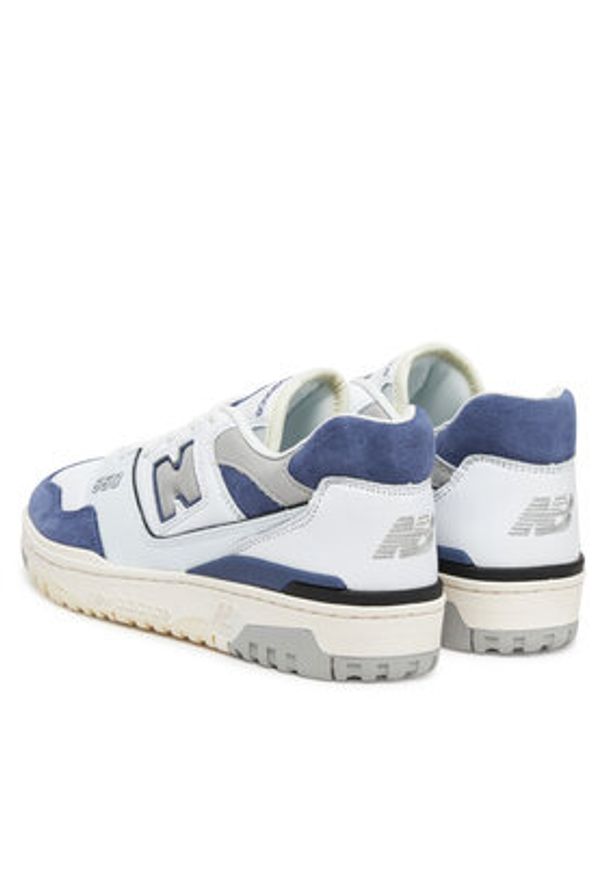 New Balance Sneakersy BB550BWG Biały. Kolor: biały. Materiał: skóra