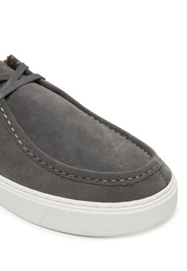 Calvin Klein Półbuty Hybrid Apron Laceup Su HM0HM01967 Szary. Kolor: szary. Materiał: skóra