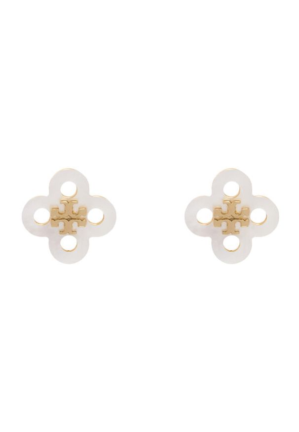 Tory Burch Kolczyki Clover Stud Earring 184411 Złoty. Materiał: metalowe. Kolor: złoty