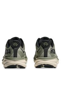 HOKA - Hoka Buty do biegania Clifton 9 1127895 Khaki. Kolor: brązowy. Materiał: materiał