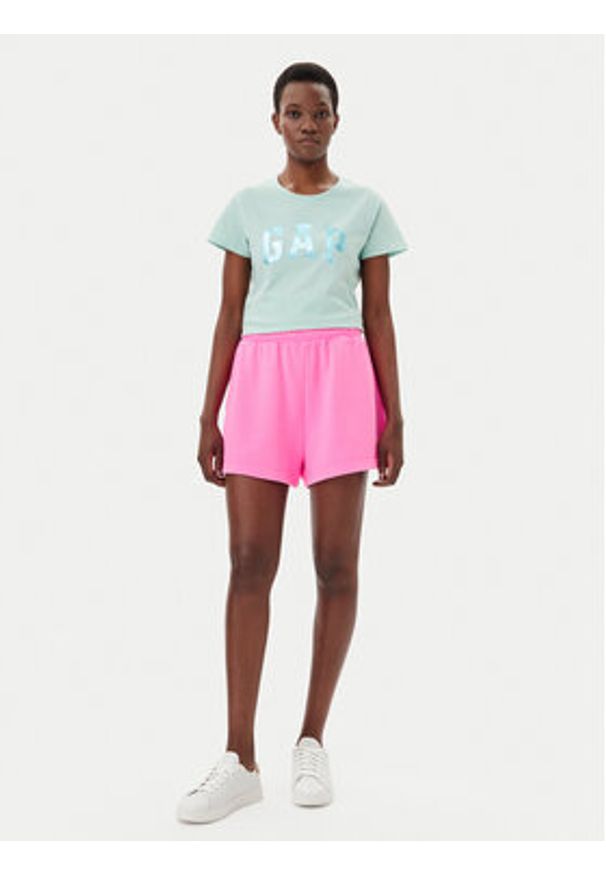 GAP - Gap T-Shirt 729555-13 Zielony Regular Fit. Kolor: zielony. Materiał: bawełna
