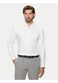 BOSS - Boss Koszula 50470583 Écru Slim Fit. Materiał: bawełna #1