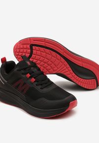 Born2be - Czarno-Czerwone Klasyczne Buty Sportowe Sznurowane Zolemma. Kolor: czarny. Sport: fitness