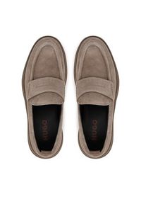 Hugo - HUGO Mokasyny Lenner 50546709 Beżowy. Kolor: beżowy. Materiał: zamsz, skóra #3