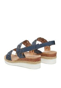 Clara Barson Espadryle WS2189-52 Granatowy. Kolor: niebieski. Materiał: materiał #7