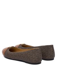 MICHAEL Michael Kors Baleriny Mandy Flat 40F5MAFP1L Brązowy. Kolor: brązowy. Materiał: skóra #4