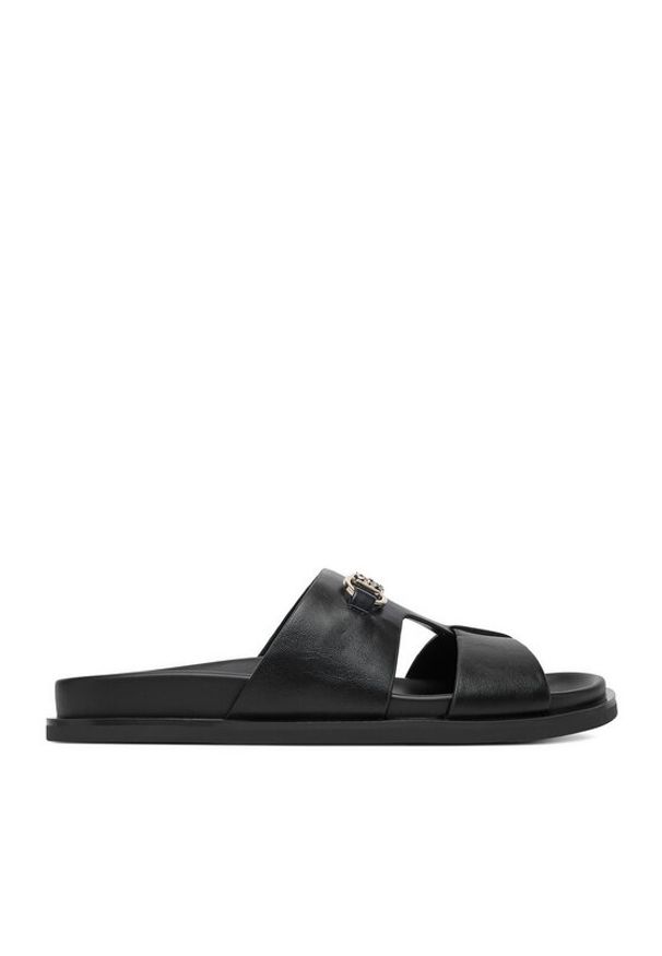 Nine West Klapki CEO-JDNW-05 Czarny. Kolor: czarny. Materiał: skóra
