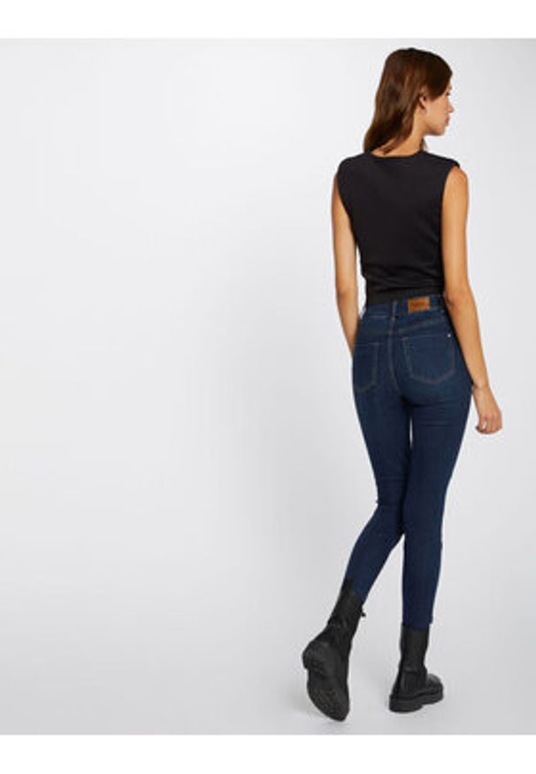 Morgan Jeansy 212-PAM Granatowy Skinny Fit. Kolor: niebieski