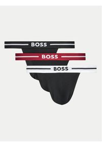 BOSS Komplet slipów Jock Strap 50517823 Czarny. Kolor: czarny. Materiał: bawełna