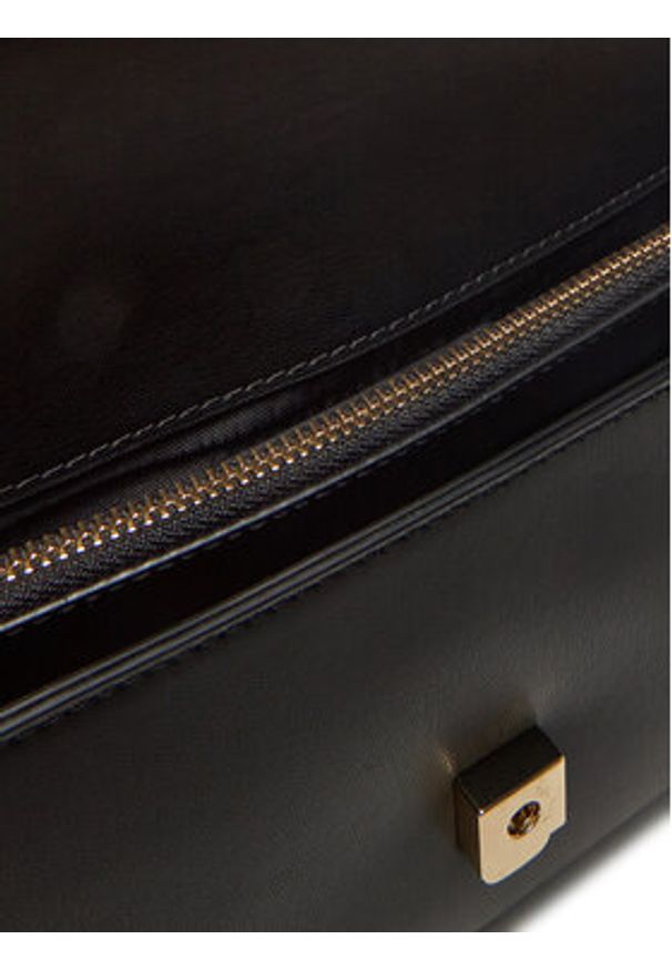 TOMMY HILFIGER - Tommy Hilfiger Torebka Th Heritage Conv Crossover Chain AW0AW17223 Czarny. Kolor: czarny. Materiał: skórzane