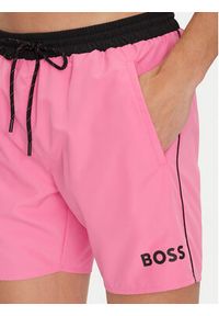 BOSS Szorty kąpielowe Starfish 50514429 Różowy Regular Fit. Kolor: różowy. Materiał: syntetyk #4
