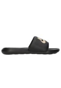 Klapki Nike Victori One Slide M CN9675-006 czarne. Okazja: na plażę. Kolor: czarny. Materiał: guma, syntetyk