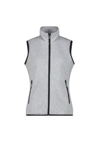 Bezrękawnik damski CMP. Kolor: szary. Materiał: polar. Długość rękawa: bez rękawów. Sport: turystyka piesza #1