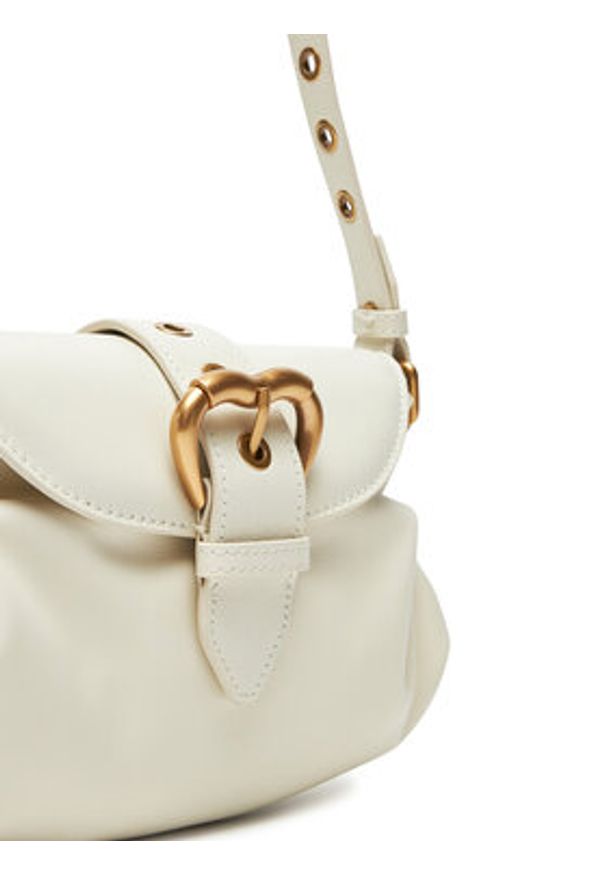 Pinko - PINKO Torebka Jolene Shoulder Mini PE 25 PLTT 102802 A270 Biały. Kolor: biały. Materiał: skórzane