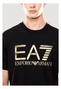 EA7 Emporio Armani T-Shirt 7M001412 AF22264 Czarny Casual Fit. Okazja: na co dzień. Kolor: czarny. Styl: casual #4