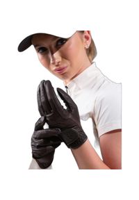 PS OF SWEDEN - Damskie skórzane rękawiczki jeździeckie PS of Sweden Soft. Kolor: brązowy. Materiał: skóra. Sport: jeździectwo #1