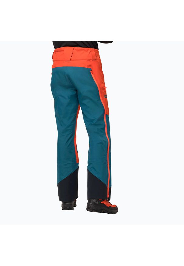 Spodnie skiturowe męskie Jack Wolfskin Alpspitze 3L. Kolor: czerwony, pomarańczowy, wielokolorowy. Sezon: zima. Sport: narciarstwo