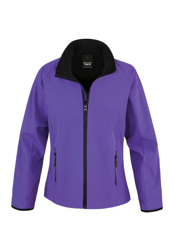RESULT - Kurtka Result Softshell Femme Printable. Kolor: wielokolorowy, fioletowy, czarny. Materiał: softshell