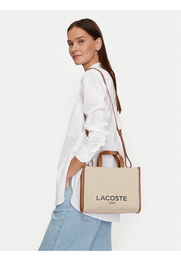 Lacoste Torebka NF4641TD Brązowy. Kolor: brązowy
