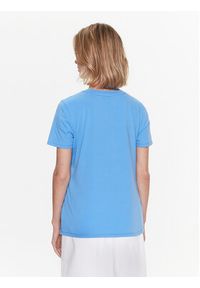 TOMMY HILFIGER - Tommy Hilfiger T-Shirt 1985 WW0WW37877 Niebieski Regular Fit. Kolor: niebieski. Materiał: bawełna