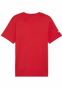 Puma - Męska koszulka F1® Essentials z logo PUMA Pop Red. Kolor: czerwony. Wzór: nadruk