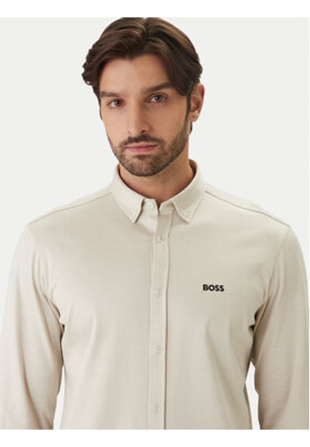 BOSS Koszula ST Motion 50555946 Beżowy Regular Fit. Kolor: beżowy. Materiał: bawełna
