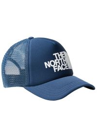 Czapka z daszkiem The North Face Logo Trucker 0A3FM38K21 - granatowa. Kolor: niebieski. Materiał: poliester, bawełna. Styl: wakacyjny