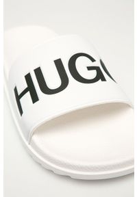 Hugo - Klapki Match. Kolor: biały. Materiał: guma. Obcas: na obcasie. Wysokość obcasa: niski #4