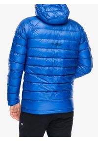 columbia - Kurtka puchowa męska Columbia Arctic Crest Down Hooded Jacket. Kolor: niebieski. Materiał: puch. Sport: turystyka piesza