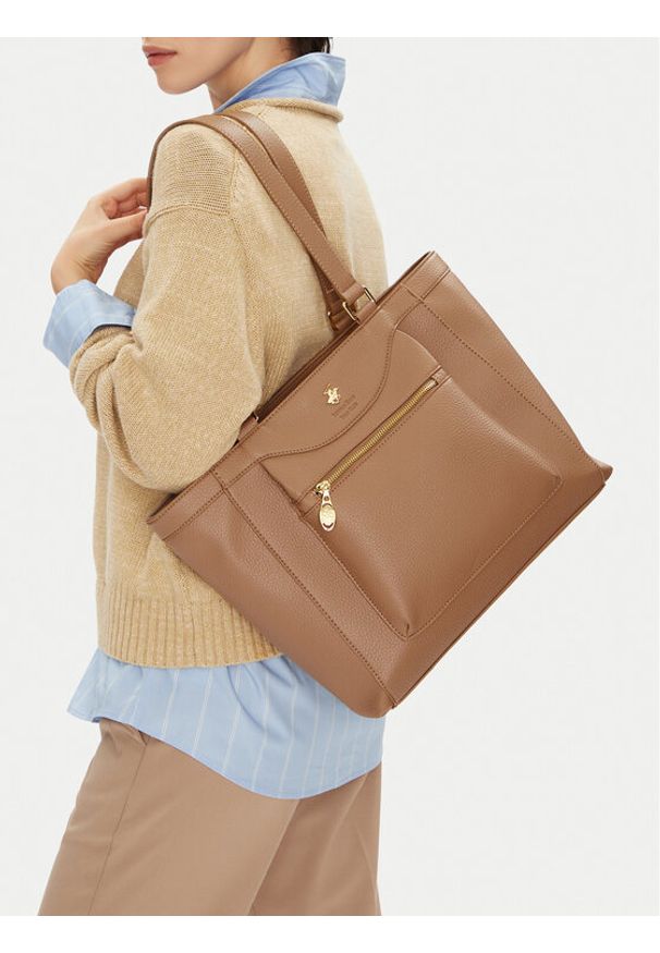 Beverly Hills Polo Club Torebka C-BHPC-L-002-08 Beżowy. Kolor: beżowy