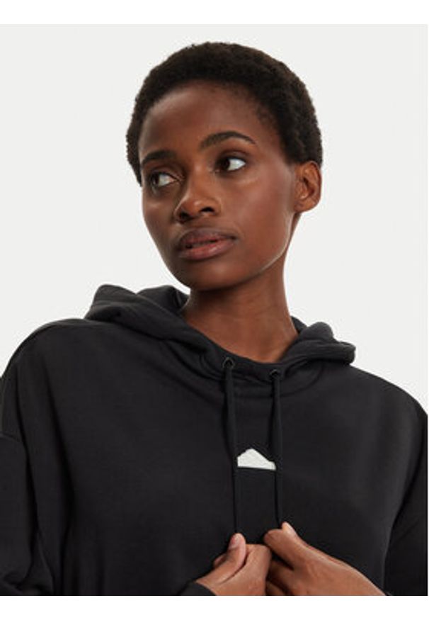 Adidas - adidas Bluza Embroidered IT1521 Czarny Loose Fit. Kolor: czarny. Materiał: bawełna