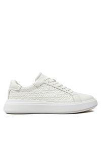 Calvin Klein Sneakersy Low Top Lace Up Lth Mono HM0HM01498 Biały. Kolor: biały. Materiał: skóra #1