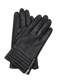 Ochnik - Skórzane rękawiczki męskie. Kolor: czarny. Materiał: skóra #1