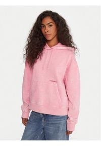 Tommy Jeans Bluza DW0DW21609 Różowy Boxy Fit. Kolor: różowy. Materiał: bawełna