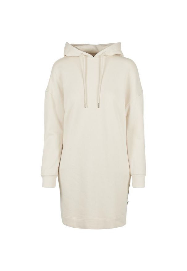 Bluza z kapturem sukienka dla kobiet Urban Classics organic oversized terry-Duże. Typ kołnierza: kaptur. Kolor: biały. Materiał: materiał