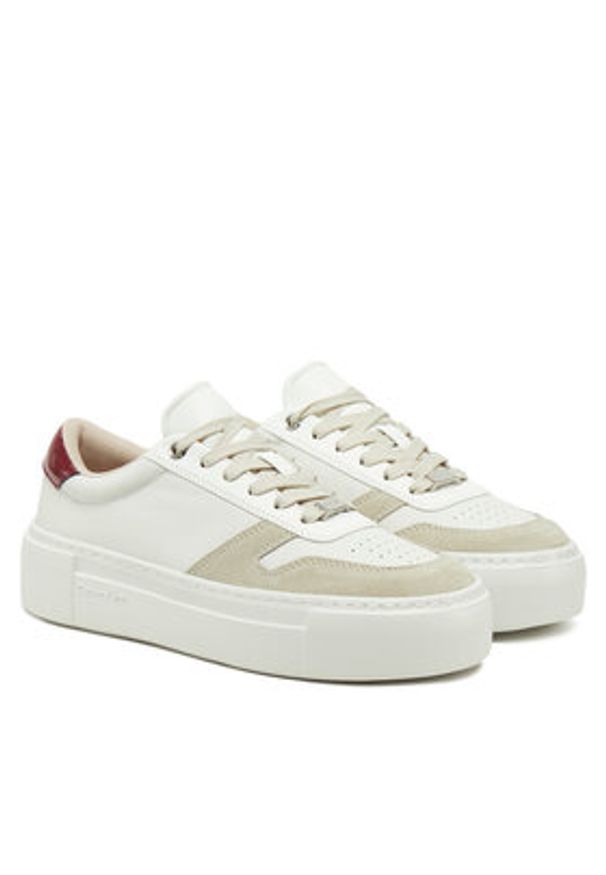 Calvin Klein Sneakersy HW0HW02409 Biały. Kolor: biały. Materiał: skóra