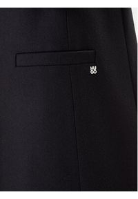 Hugo - HUGO Płaszcz wełniany Mojeni 50547691 Czarny Regular Fit. Kolor: czarny. Materiał: wełna