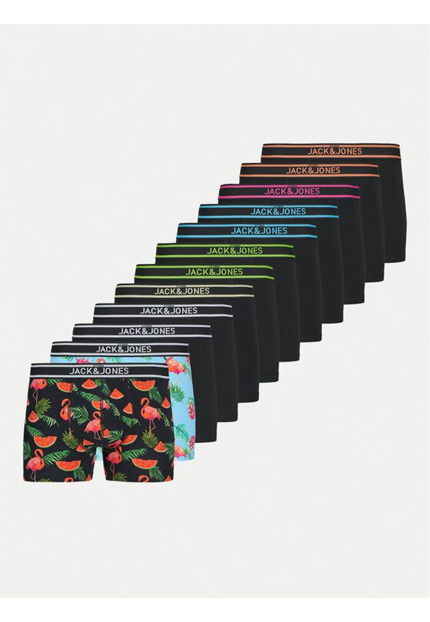 Jack & Jones - Jack&Jones Komplet 12 par bokserek Watermelon 12274718 Kolorowy. Materiał: bawełna. Wzór: kolorowy