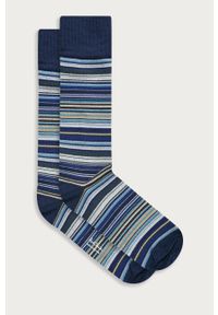 PS PAUL SMITH - Paul Smith - Skarpetki. Kolor: niebieski. Materiał: bawełna, nylon, materiał, elastan #1
