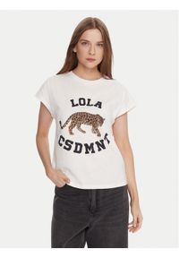 LOLA CASADEMUNT T-Shirt LF2515001 Biały Regular Fit. Kolor: biały. Materiał: bawełna