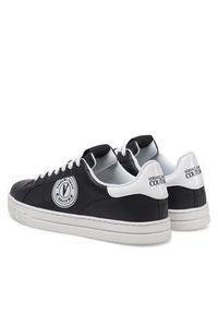 Versace Jeans Couture Sneakersy 78YA3SK1 Czarny. Kolor: czarny. Materiał: skóra #5
