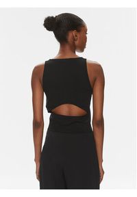 Calvin Klein Jeans Top Archival J20J223107 Czarny Slim Fit. Kolor: czarny. Materiał: syntetyk, wiskoza