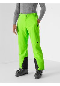 4f - Spodnie narciarskie membrana Dermizax® 20 000 męskie. Kolor: zielony. Technologia: Dermizax. Sezon: zima. Sport: narciarstwo #2